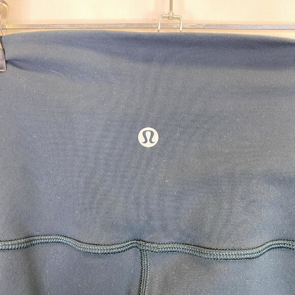 Lululemon Wunder Under Pants Size 8 Hi-Rise Tech Mesh 29" Submarine Green - Picture 3 of 5